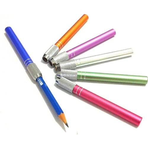 1PC Aluminum Pencil Lengthener – Pencil Extender Holder for Colored Pencils in Regular Size Pencil Lengthened Extender Holder