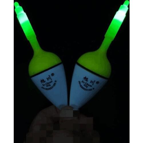 1pcs Fishing Float LED Electric Float Light + Battery Deep Water Float Fishing Tackle Bite Hook Discoloration Fishing Gear