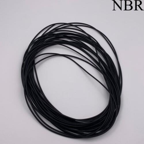 22mm 25mm 30mm 35mm 40mm OD Outside Diameter NBR Nitrile Rubber Car Door Window Damper Rope Round O Ring Solid Sealing Strip