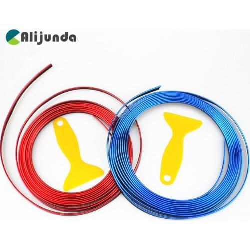 5M Car Door Dashboard Air Outlet Steering-wheel Styling Interior Decoration Line Strips for Ford Focus Fusion Escort Kuga Ecospo
