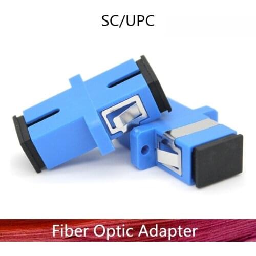 50/100/200pcs SC UPC Simplex Mode Fiber Optic Adapter SC Optical Fiber Coupler SC Fiber Flange SC UPC Connector