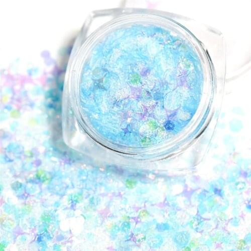 6 Bottles Stars Heart Butterfly Mix Sequins Glitter UV Resin Epoxy Mold Filling for DIY Jewelry Making DIY Nail Decor