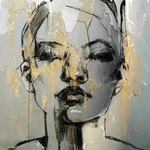 New 5D Diy Full Drill Square/Round Diamond Painting Lady Woman Portrait Decoration Full Square Diamond Art Mosaic Crafts