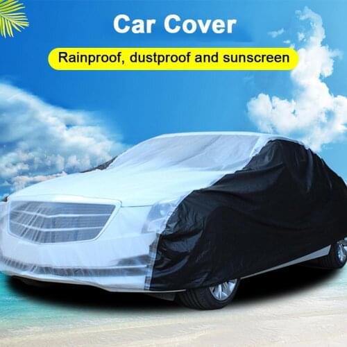 Car Covers For Winter Sun Rain Snow Rainproof Dustproof Sunproof Car Cover With Thick PEVA Clothing Auto Case Cover