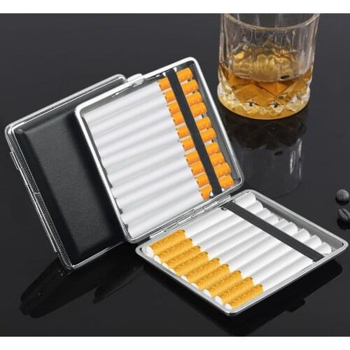 Tobacco Box Cigarette Case As A Gift Figure Holder Suit For Different Size 12 14 16 18 20 Metal For Protect Cigarettes Drop Off