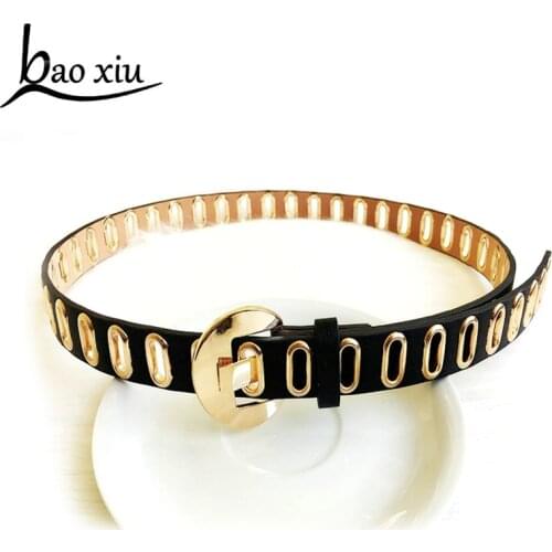 Black Fashion Rhinestone metal Rivet Belt Men Womens Studded Belt Punk With Pin Buckle accessories