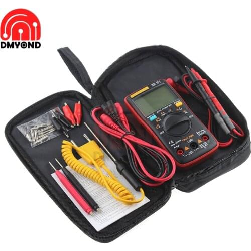 008 009 Auto Manual Rang Digital Multimeter 9999 Counts With Backlight AC/DC Ammeter Voltmeter Ohm Transistor Tester Multi Meter