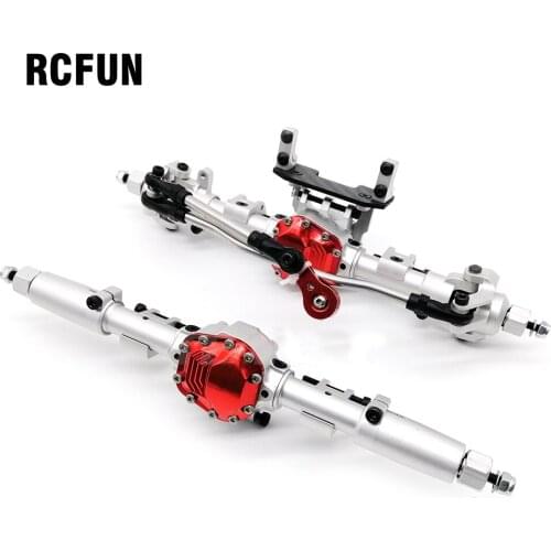RC Axial SCX10 II Alloy Front Rear Straight Complete Axle for 1/10 SCX10 II 90046 90047 RC Crawler Car Upgrade Parts
