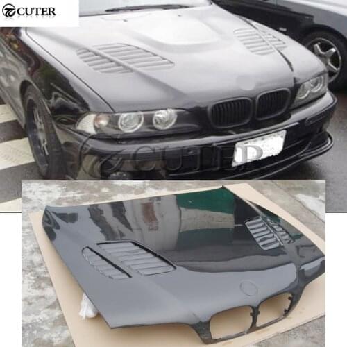 E39 5 series Carbon Fiber Front engine Hood Bonnets engine Covers with vents for BMW E39 525i 95-03