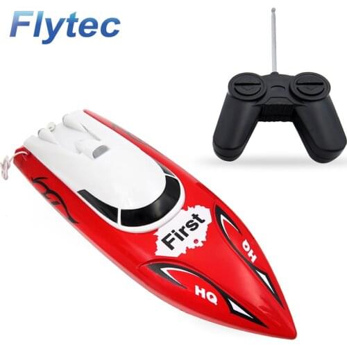 Flytec 2011-15A 27MHZ 4CH 10KM/H High Speed Sailing Electric RC Ship Toy Racing RC Boat for Kids