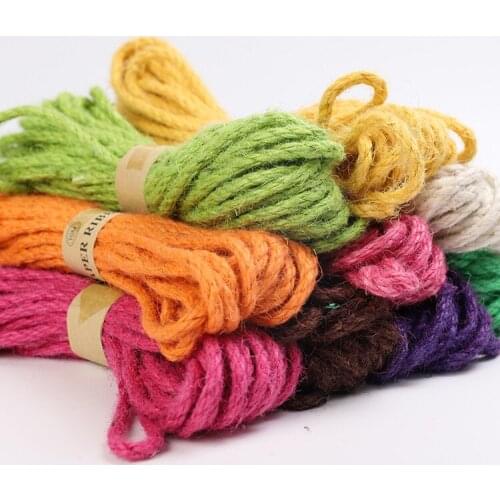 6mm*10m Cotton Cord String Strap Necklace Rope Eco-Friendly Twisted Rope High Tenacity Thread DIY Textile Craft Home Decoration