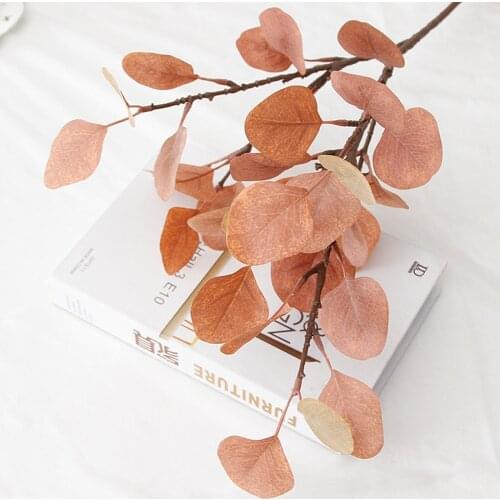 Artificial Green Plant Fake Eucalyptus Greenery Bridal Bouquet Wreath For Weddings Photography Prop Home Office Decor