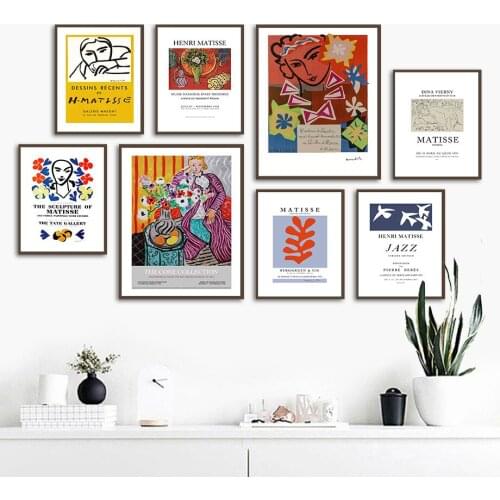 Picasso Matisse Girl Flower Vase Abstract Wall Art Canvas Painting Nordic Posters And Prints Wall Pictures For Living Room Decor