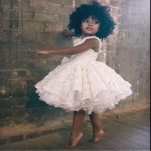 Isabella Lace Long Sleeves Flower Girl Dresses 2021 High Low Vintage Child Pageant Dresses Holy Communion Flower Girl Wedding Dr