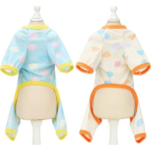 Summer Dog Pajamas Jumpsuit Puppy Overalls Yorkshire Pomeranian Bichon Poodle Schnauzer Clothing Pants Pet Clothes Outfit