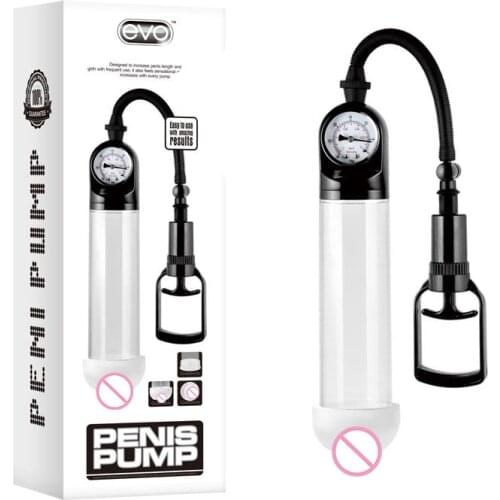 Man Vacuum Penis pump Stretcher Indicator Exerciser lengthen thick Negative pressure Trainer Artificial pumping penile exercis