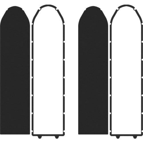 2pcs Scooter Bottom Waterproof Ring Baseboard Battery Cover Sponge Sticker Seal Foam for Xiaomi Ninebot -G30 Electric Scooter