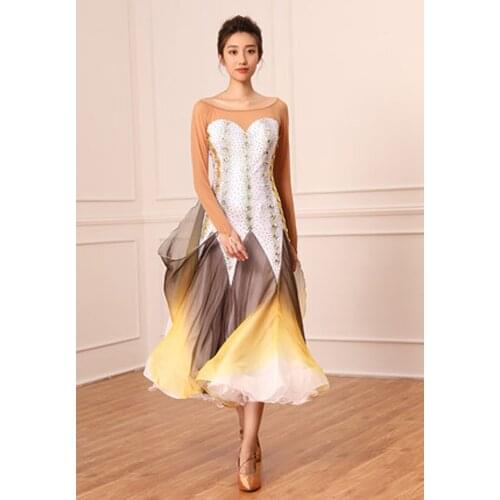 Waltz dance skirt new dress modern dance competition skirt ballroom dance big swing ballroom dance performance costume ballroom