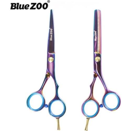 5.5" Hairdressing Scissors Hair Professional Thinning Shears Set Hair Cutting Scissors Barber Scissors Styling Tool