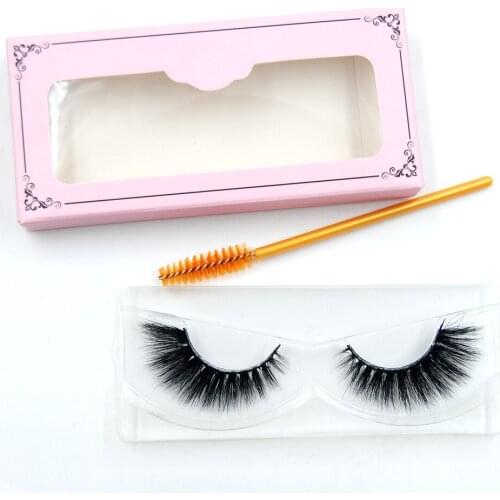 3D Real Mink Eyelashes 100% Hand Made Winged Black Cotton False Eyelashes Stalk Natural Long Eye Lash Reuse Daily Eye Extension