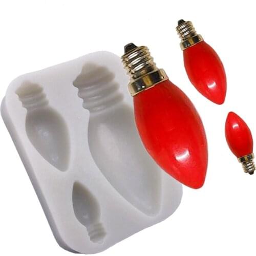 Christmas lights Silicone Mold Sugarcraft Chocolate Cupcake Baking Mold Fondant Cake Decorating Tools