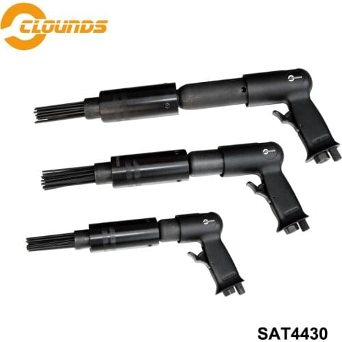 SAT4430 150/190/250mm Air Multiple Needle Scaler Air Hammer Bit Set Pneumatic Hammer