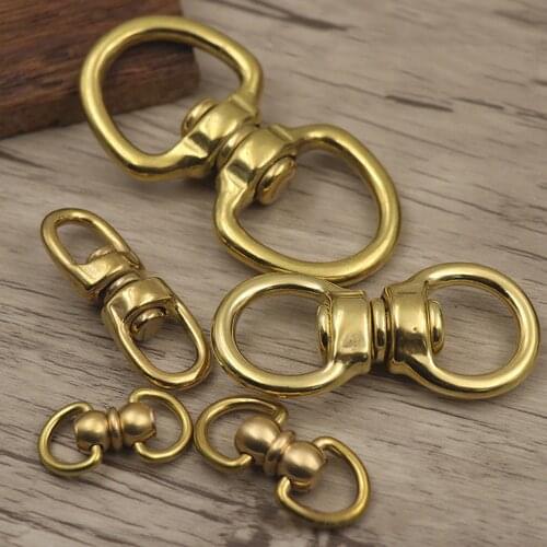 DIY solid brass material rotate belt buckle bag luxury hardware