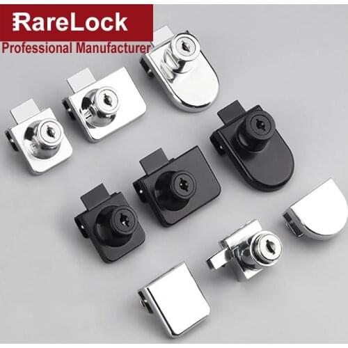 Glass Cabinet Door Lock with Knob for Office Showroom Hotel Meeting Showcase DIY Accessories Rarelock MX02 g1