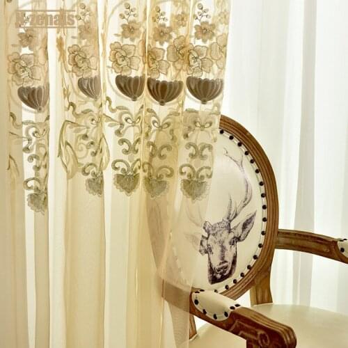 Nordic Window Tulle Living Room Bedroom Study Balcony White Tulle Velvet Embroidered Gauze Curtain Fashion Tulle Customized