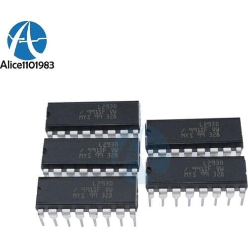 10PCS L293 L293D Driver Drive IC Motor Chip PAR PusH Pull 4 Four Channel Module DIP DIP16 DIP-16
