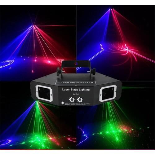 3D Laser Projection Light Rgb Colorful Dmx 512 Scanner Projector Party Xmas Dj Disco Show Lights Music Equipment Dance Floor