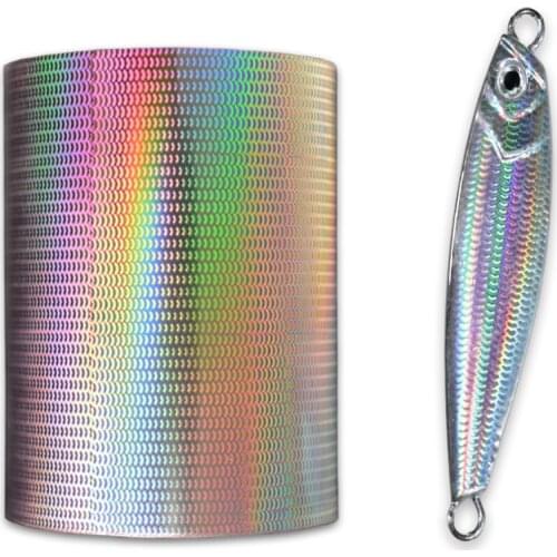 Wholesale Colorful Stamping Foil for Fishing Lure Holographic Self Adhesive Paper Films 713A