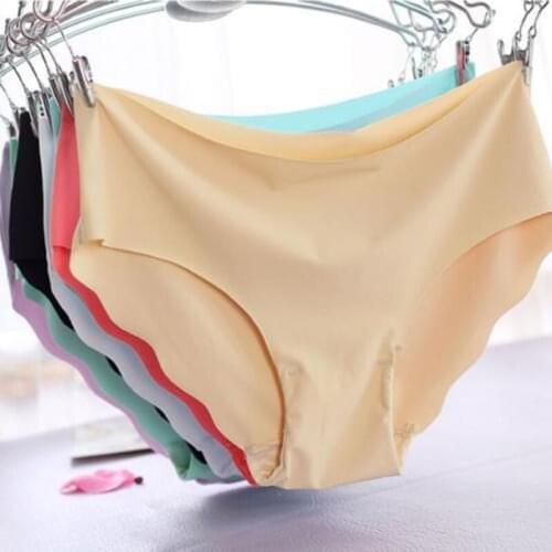 Seamless Panty Underwear Female Comfort Underpants Intimates Fashion Low-Rise Briefs 7 Colors Ladies Lingerie