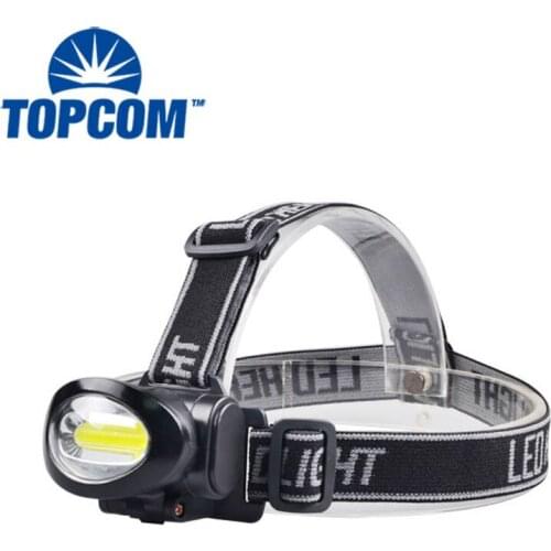 Fast Shipping Powerful Headlight Waterproof Head for Hunting Torch COB Lamp Camping Light Portable AAA Battery