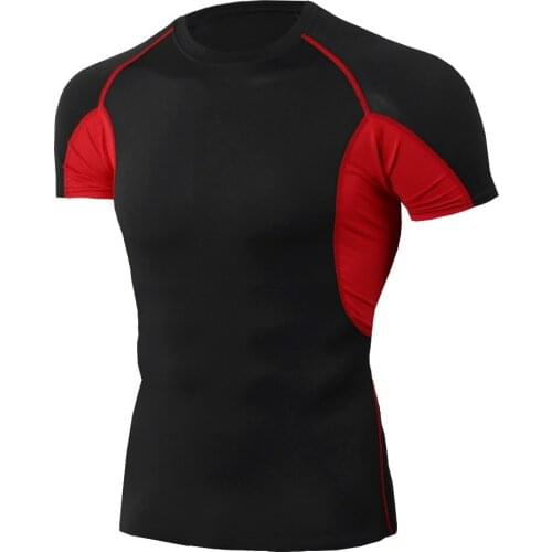 Quick Dry Running Shirt Fitness Tight Football Jerseys Compression Top T-shirt Sport Shirt Men Gym Tee Shirt Rashgard