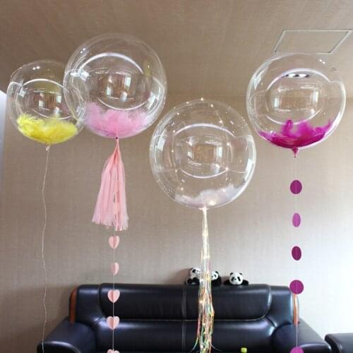 18~36 InchDecorative balloon love ball unicorn transparent bobo ball PVC Clear Helium Balloons WeddingBirthdayDecoration