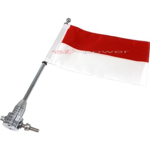 For Harley Touring Road King Glide&flht Chrome Motocycle CNC Aluminum Rear Side Mount Luggage Rack Vertical Flag Pole Indonesia