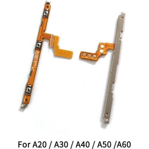 For Samsung Galaxy A20 A30 A40 A50 A60 A70 A80 Power Volume Button Flex Cable Side Key Switch ON OFF Control Button Repair Parts