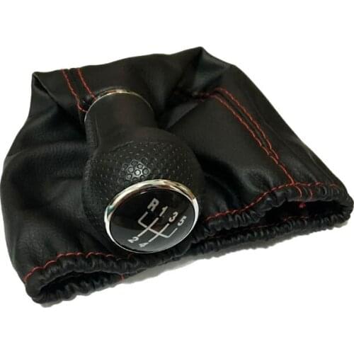 For Volkswagen VW POLO 6N 6N2 Golf 3 MK3 Vento Lupo 1996 1997 1998 1999 2000 2001 5 Speed Car Shift Knob Gear Knob With Leather