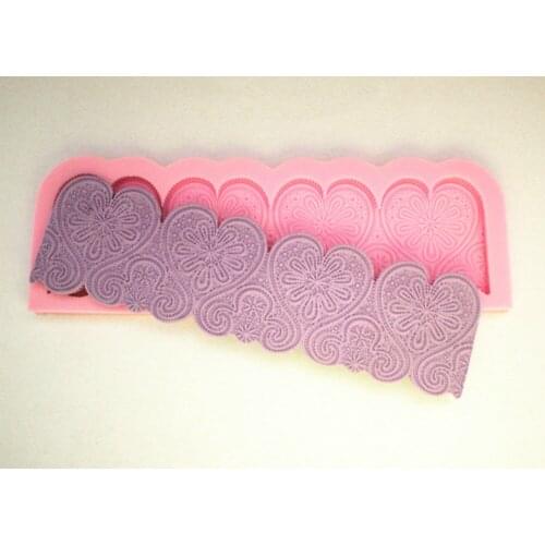 FM082 Heart shape Silicone Mold Chocolate Fondant Mold Cake Decoration