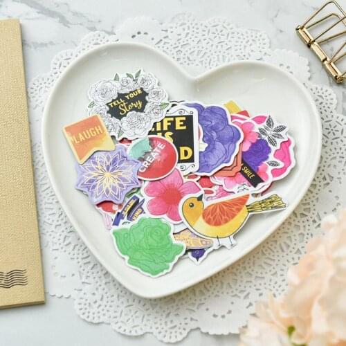 KSCRAFT Tell Your Story Paper Cardstock Die Cut Stickers for DIY Scrapbooking/photo album Decoration Card Making Crafts