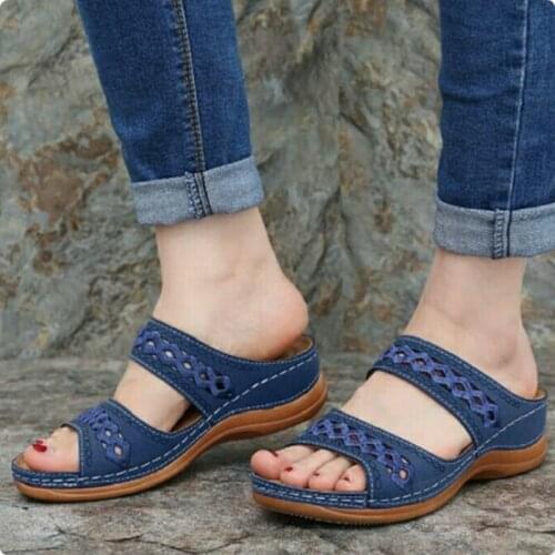 Summer Women Slippers Gladiator Casual Shoes Wedges Platform Beach Mules Ladies Slides Party Sandals Flip Flops Zapatos De Mujer