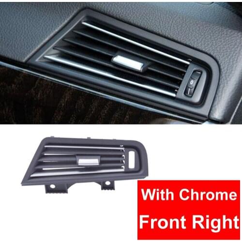 LHD Left Hand Drive Front Right Row Wind Air Conditioning Vent Grill Outlet Panel W/ Chrome Plate For BMW 5 Series F10 F18