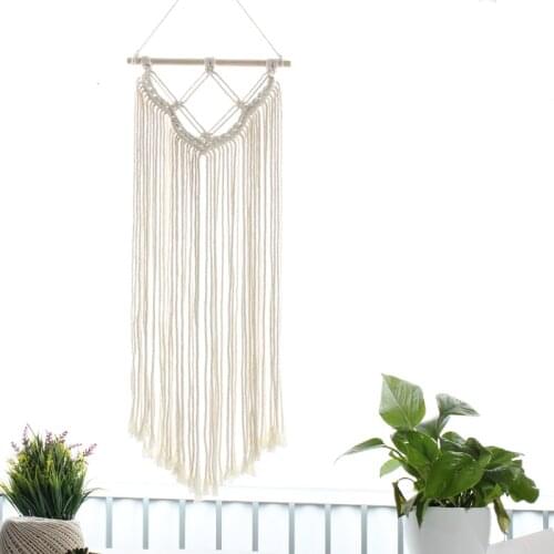 Macrame Wall Hanging Tapestry - BOHO Chic Home Decorative Interior Wall Decor - Bohemian Ethnic Apartment Dorm Room Art Decor