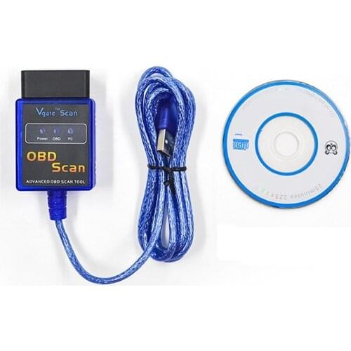 Mini usb ELM 327 obd2 v2.1 Vgate scan Auto code reader OBD SCAN ELM327 USB interface