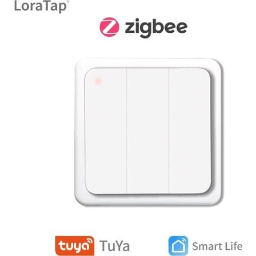 Tuya Smart Life ZigBee Wireless Wall Switch 3 Gangs Remote Portable Tuya Zigbee Gateway Required No limit to Control Home Device