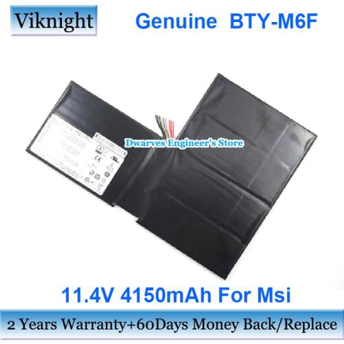 Original 11.4V 4150mAh BTY-M6F Battery For MSI GS60 2PL 6QE 2QE 6QC PX60 MS-16H2 16H2 BTY-M6F Laptop Battery