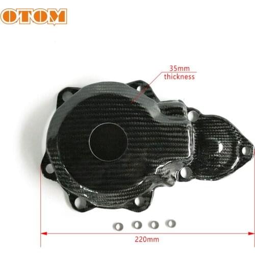 OTOM New Ignition Cover Carbon Fiber Motorcycle Stator Magneto Engine Crankcase Protector For KTM HUSQVARNA EXCF XCFW FE 250 350