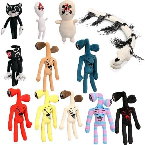 Siren Head Plush Doll Toys Black White Red Horror Sirenhead Cat Peanut Soft Cartoon Stuffed Figure Christmas Gifts For Children