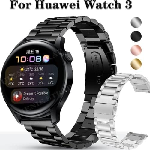 For Huawei Watch 3 / GT 2 46mm GT2 Pro 2e Stainless Steel Strap Quick Release Watchband Metal Wristband Bracelet 22mm Watch Band